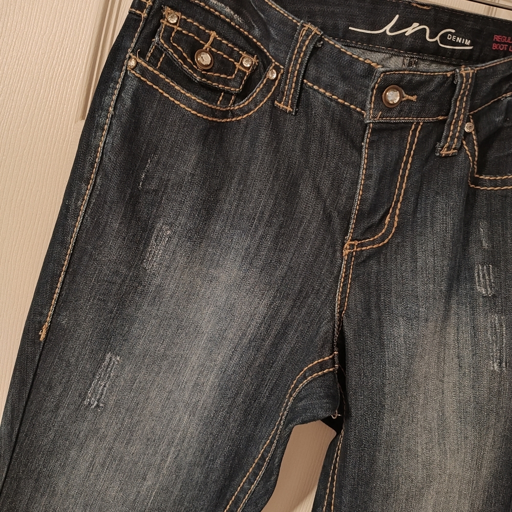 NWOT Sz 12 INC Boot Leg jeans!